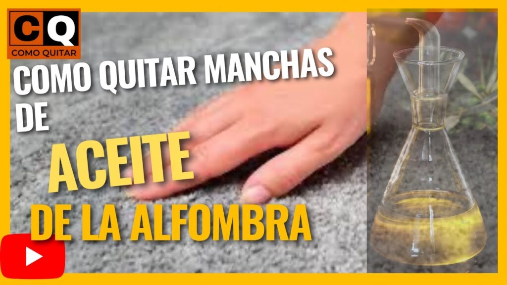 Guía práctica: cómo limpiar alfombras con manchas de aceite