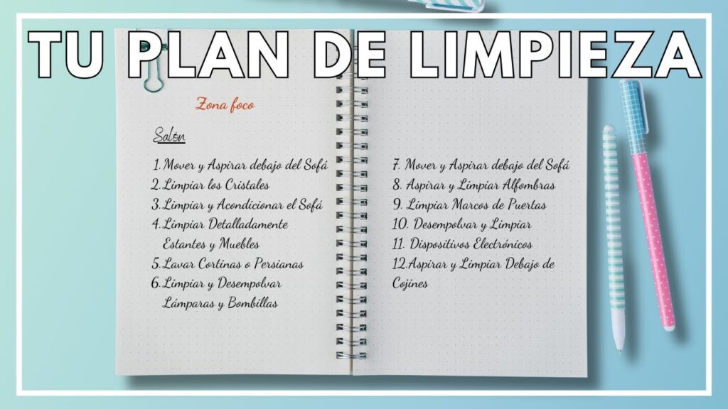 cómo organizar un plan de limpieza enfocado en la salud: recomendaciones clave