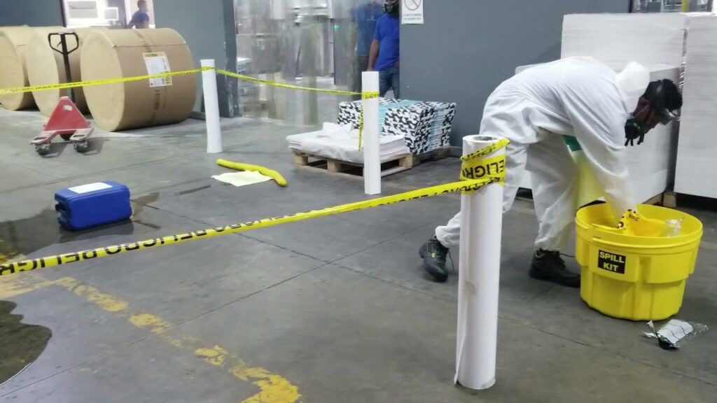 Importancia de protocolos de emergencia ante derrames químicos